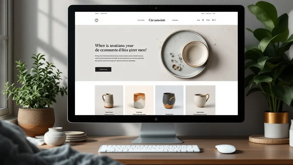 Site e-commerce d'une artisane céramiste et de ses pièces