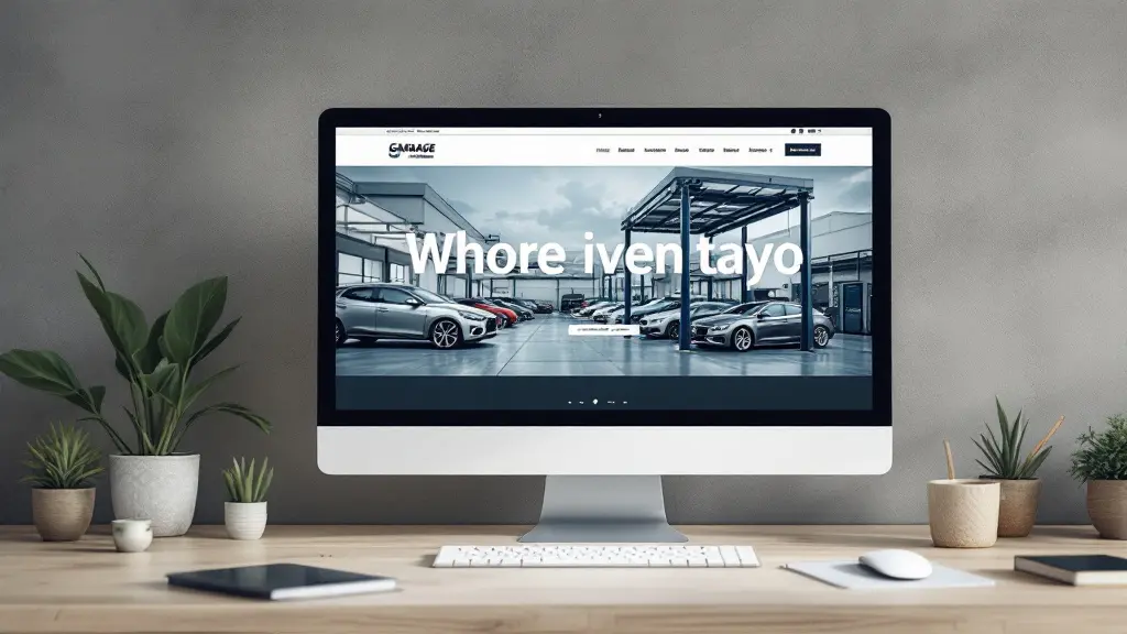Site professionnel d'un garage automobile, visibilité locale en renfort